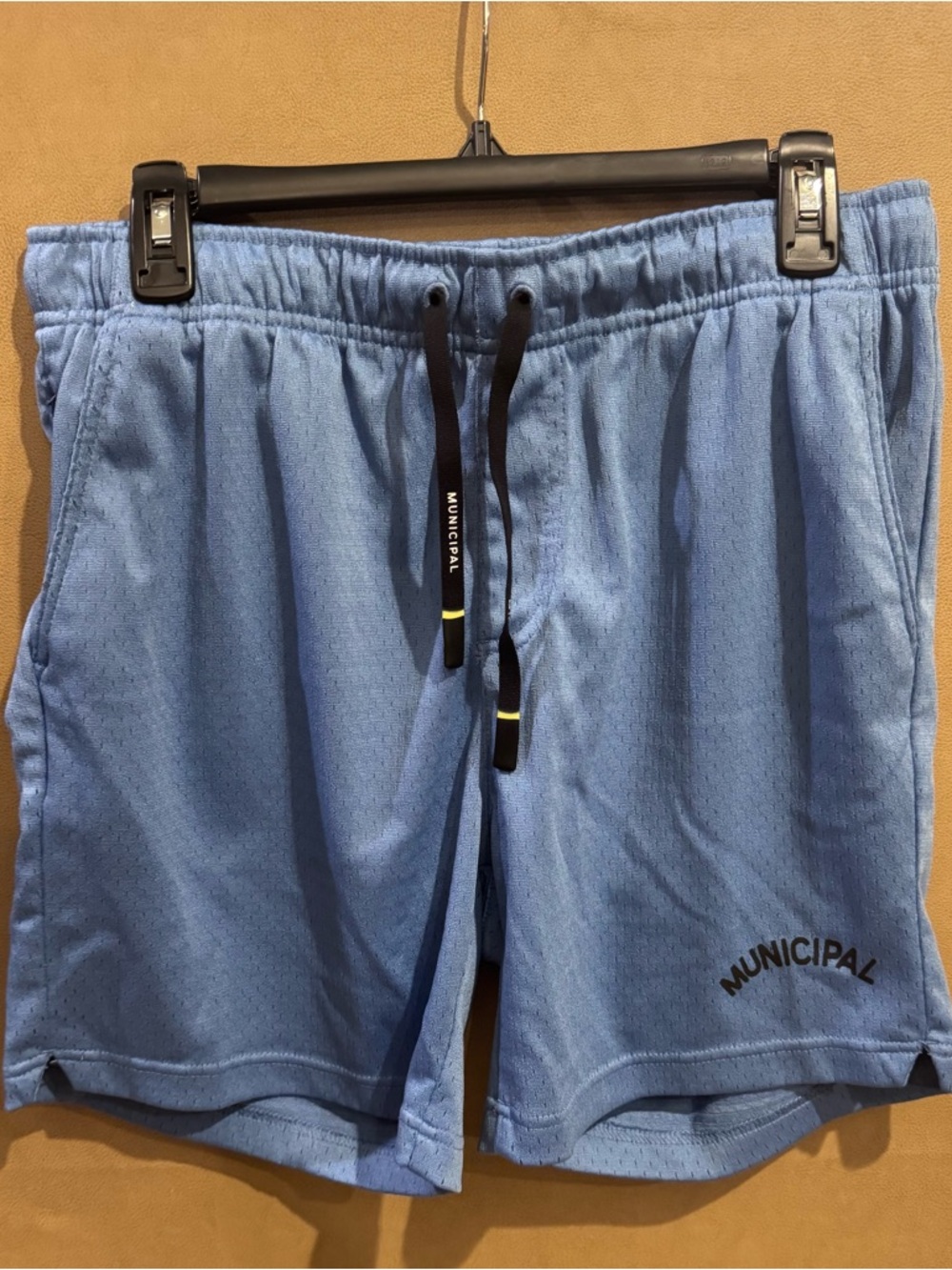 Men's Sky Blue Athletic Drawstring Shorts